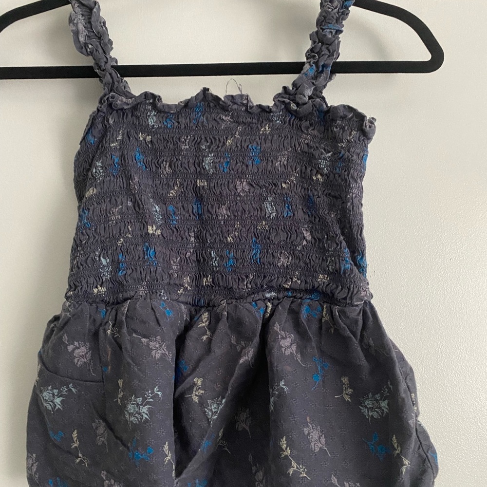 Baby doll smocked top
